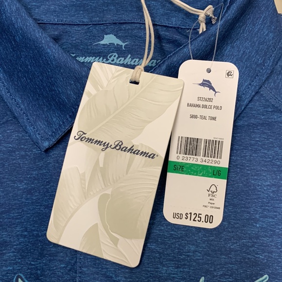 NWT TOMMY BAHAMA Men's Bahama Dolce Polo - Picture 8 of 9